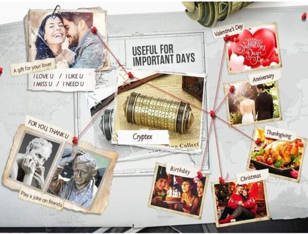 Lincman Da Vinci Code Mini Cryptex per Natale, San Valentino, i regali di compleanno più interessanti per fidanzato e fidanzata - Image 6