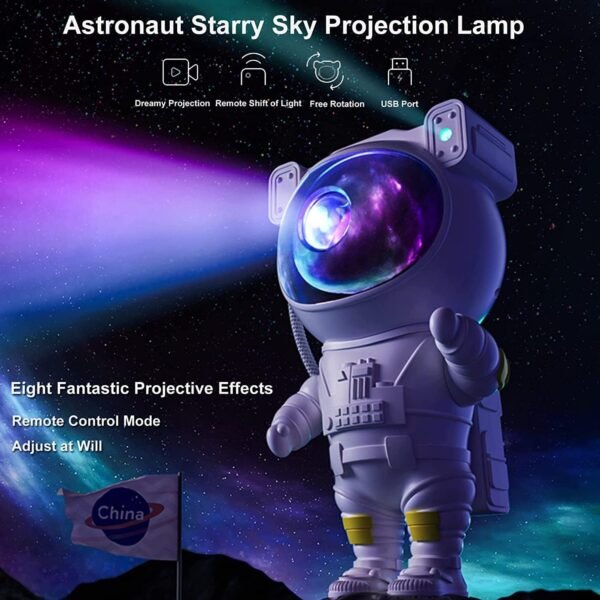 Recsg Proiettore a stella, luce notturna Galaxy, lampadario a nebbia astronauta LED con timer e telecomando, camera da letto, Natale, San Valentino e altri regali per adulti e bambini. - Image 3