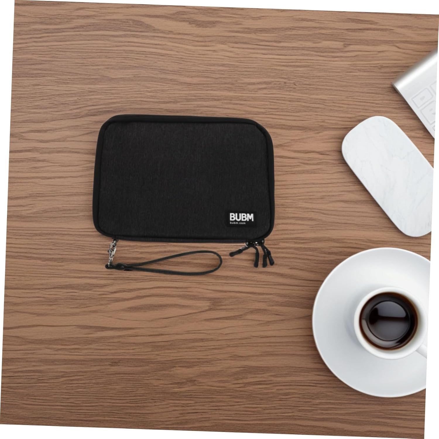 HOMSFOU Custodia Digitale Valigetta Porta Accessori Sacchetti Dell'organizzatore Borsa Per Accessori Elettronici Custodia Da Viaggio Organizer Per Elettronica Caso Di Cavo Poliestere Black - Image 8