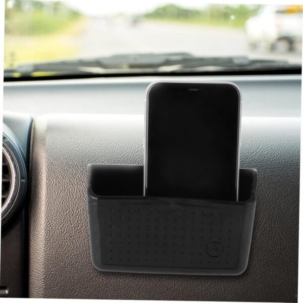 OUNONA organizzatore di auto Il proprietario della macchina Porta cellulare autoadesivo per auto Black - Image 4