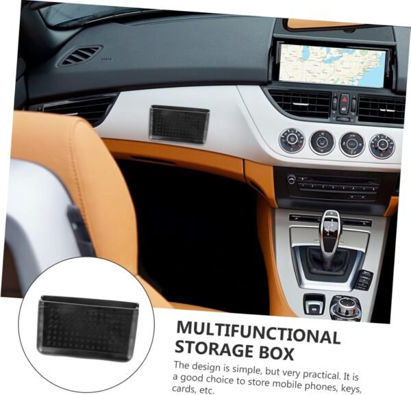 OUNONA organizzatore di auto Il proprietario della macchina Porta cellulare autoadesivo per auto Black - Image 8