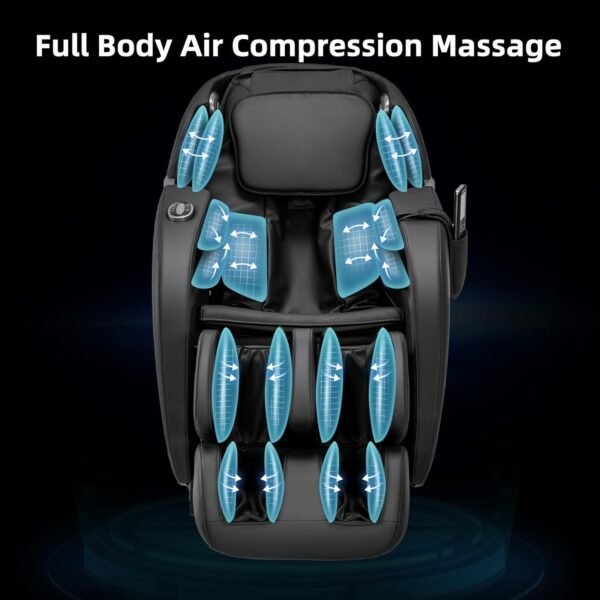 iRest Relax SL-Track - Poltrona massaggiante per il corpo, reclinabile Zero Gravity, con rullo per i piedi, poltrona reclinabile da massaggio Shiatsu - Image 5