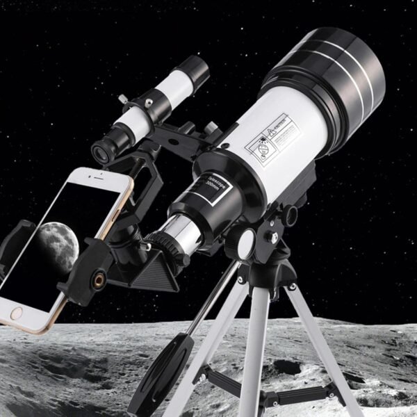Telescopio per bambini - Telescopio per bambini con rivestimento ad alta trasmissione 10 anni in vetro completamente rivestito ottico,Tecnologia Gadget Moongazing 70 mm Diaframma Idee regalo ragazzi - Image 2