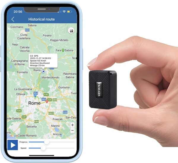 Micro Localizzatore GPS Spia Auto Mini GPS Tracker con Microfono Portatile Mini Localizzatore GPS APP Senza Abbonamento IP65 Impermeabile Magnete Integrato per Bambini Anziani
