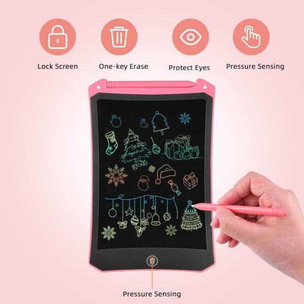 Lavagna Magnetica per Bambini,Tavoletta Grafica LCD 8,5 Pollici Giochi Bambini 2 3 4 5 6 7 8 Anni Lavagna Grafica Bambino Cancellabile Lavagnetta Magica Portatile Tablet Disegno Regali Ragazza Ragazzo - Image 3