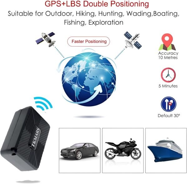 Micro Localizzatore GPS Spia Auto Mini GPS Tracker con Microfono Portatile Mini Localizzatore GPS APP Senza Abbonamento IP65 Impermeabile Magnete Integrato per Bambini Anziani - Image 3