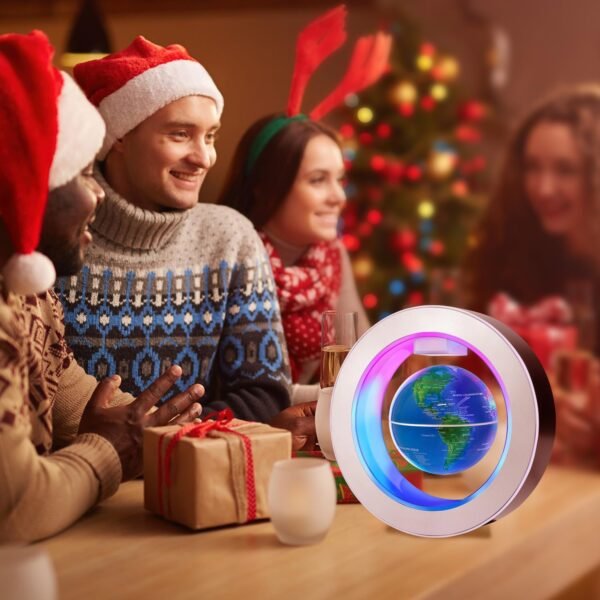 Lampada a globo galleggiante a levitazione magnetica con luci LED, globe a O per la decorazione della scrivania dell'ufficio, regalo fantastico per uomini, donne, padri e marit(Globo 10 cm) - Image 7