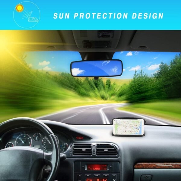 MATEIN Porta Cellulare da Auto,Supporto Smartphone per Auto Antiscivolo per Telefoni da 3-6,8 Pollici, Adatto per Samsung,iPhone,Huawei,Xiaomi,One Plus,Sony Xperia e GPS - Nero - Image 4