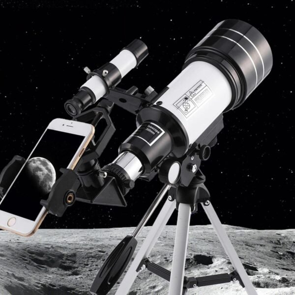 JINGLING Telescopio per bambini, potente telescopio con treppiede, gadget tecnologici Moongazing, 70 mm, idea regalo per ragazzi - Image 2