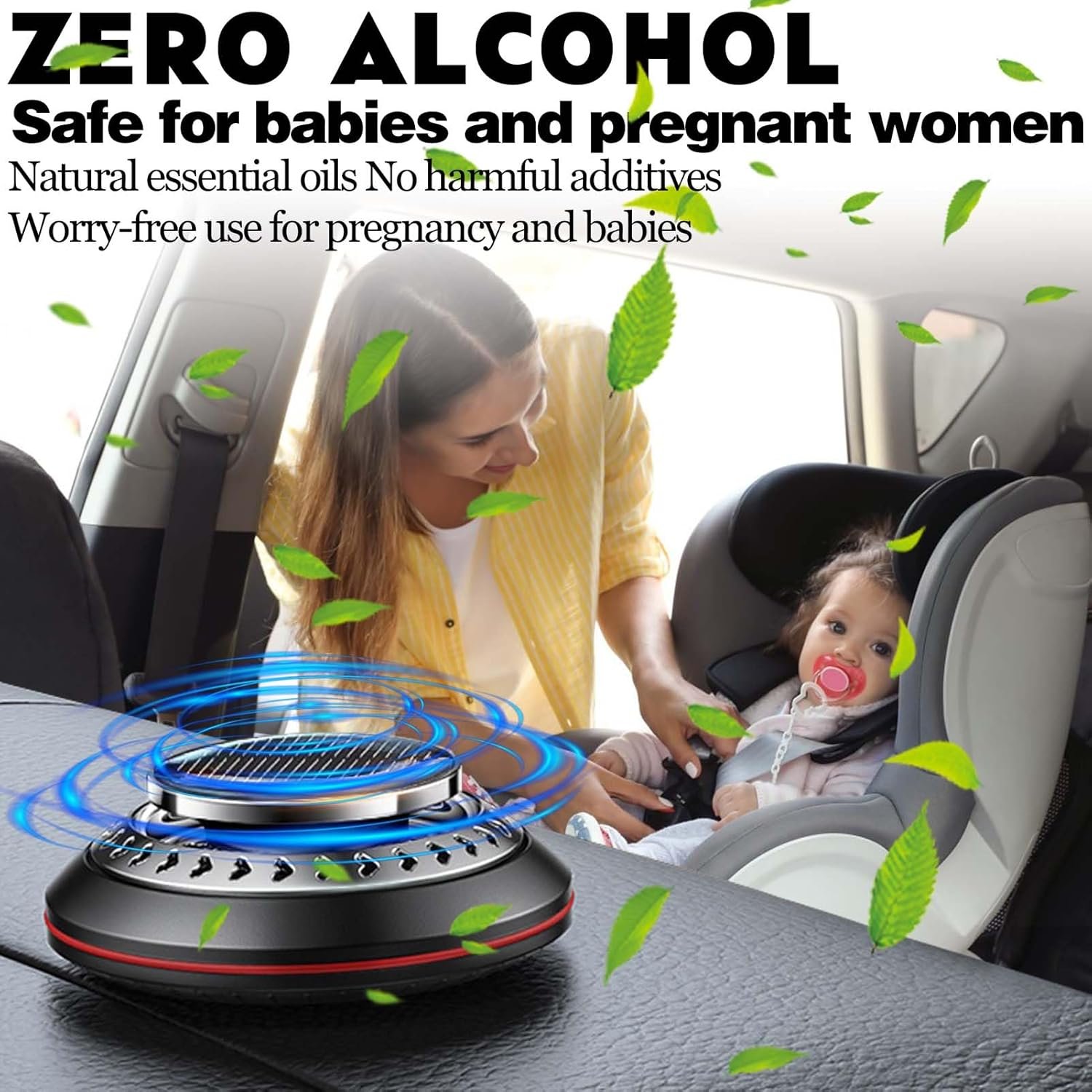 Deodorante Auto Solare, Diffusore Auto Profumo, Profumo Auto Nuova Diffusore di Oli Essenziali per Auto-Fragranza Forte e Duratura (A) - Image 7