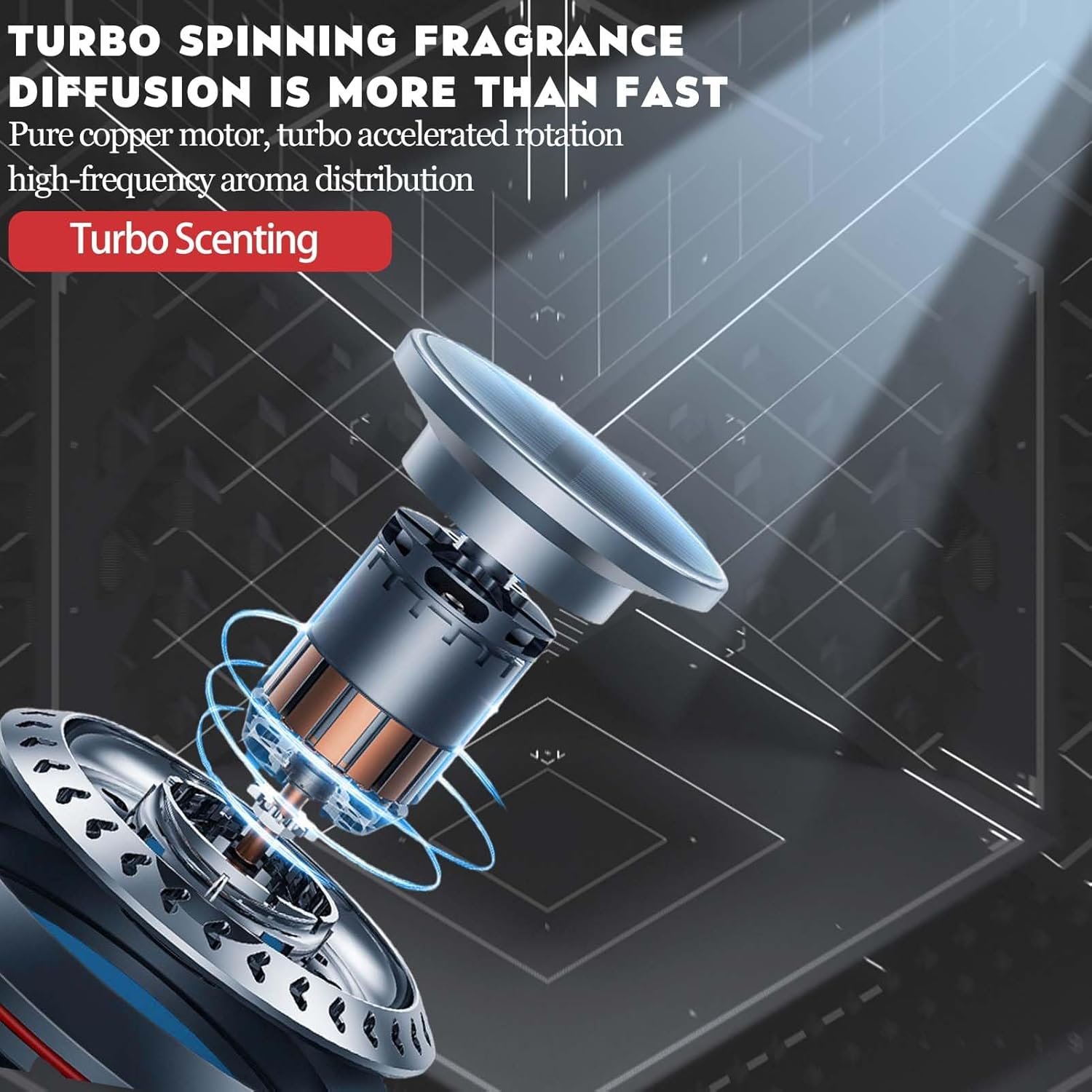 Deodorante Auto Solare, Diffusore Auto Profumo, Profumo Auto Nuova Diffusore di Oli Essenziali per Auto-Fragranza Forte e Duratura (A) - Image 3