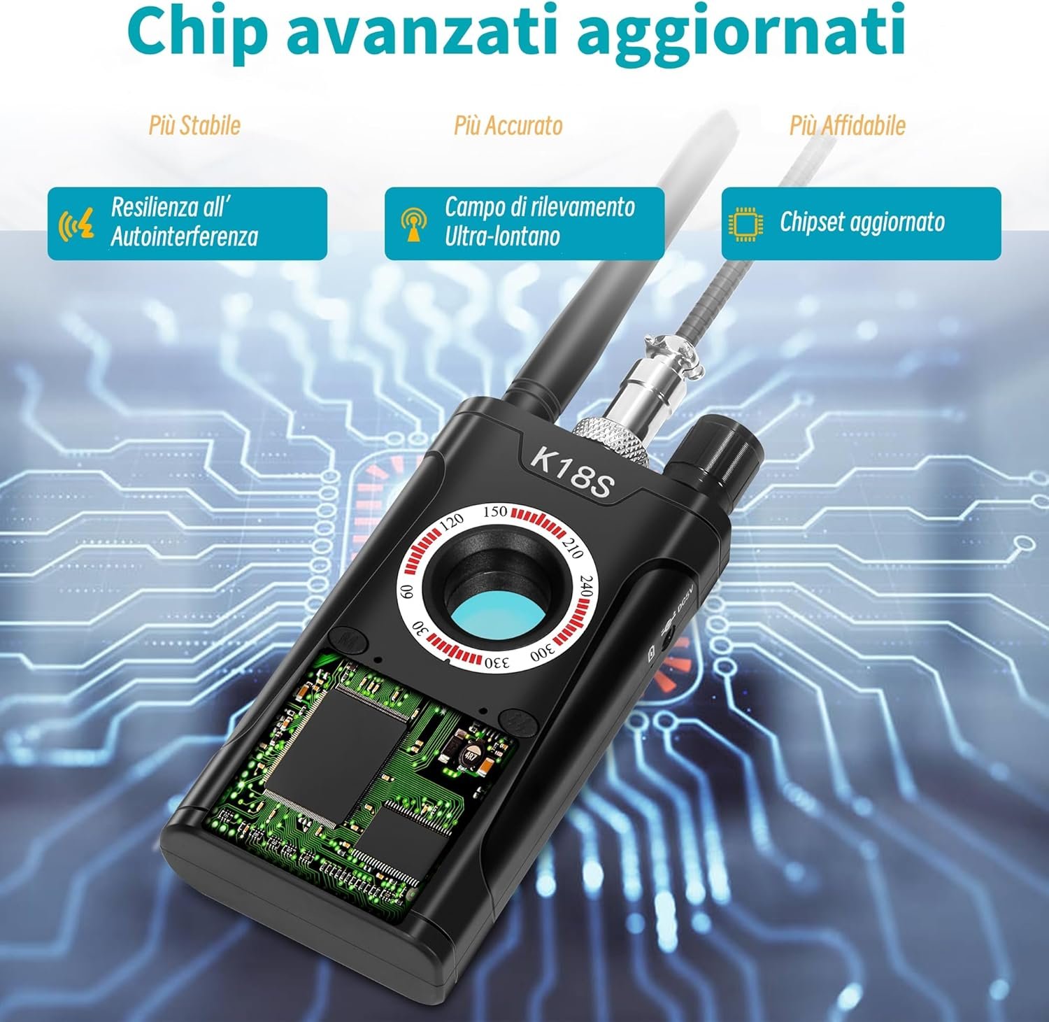 Rilevatore Microspie - Telecamere Nascoste Rilevatore, Anti-spia, Rilevatore GPS di Dispositivi Nascosti, Rilevatore Di Cimici E Microspie RF Senza Fili, Rilevatore di per Hotel, Casa, Ufficio - Image 2