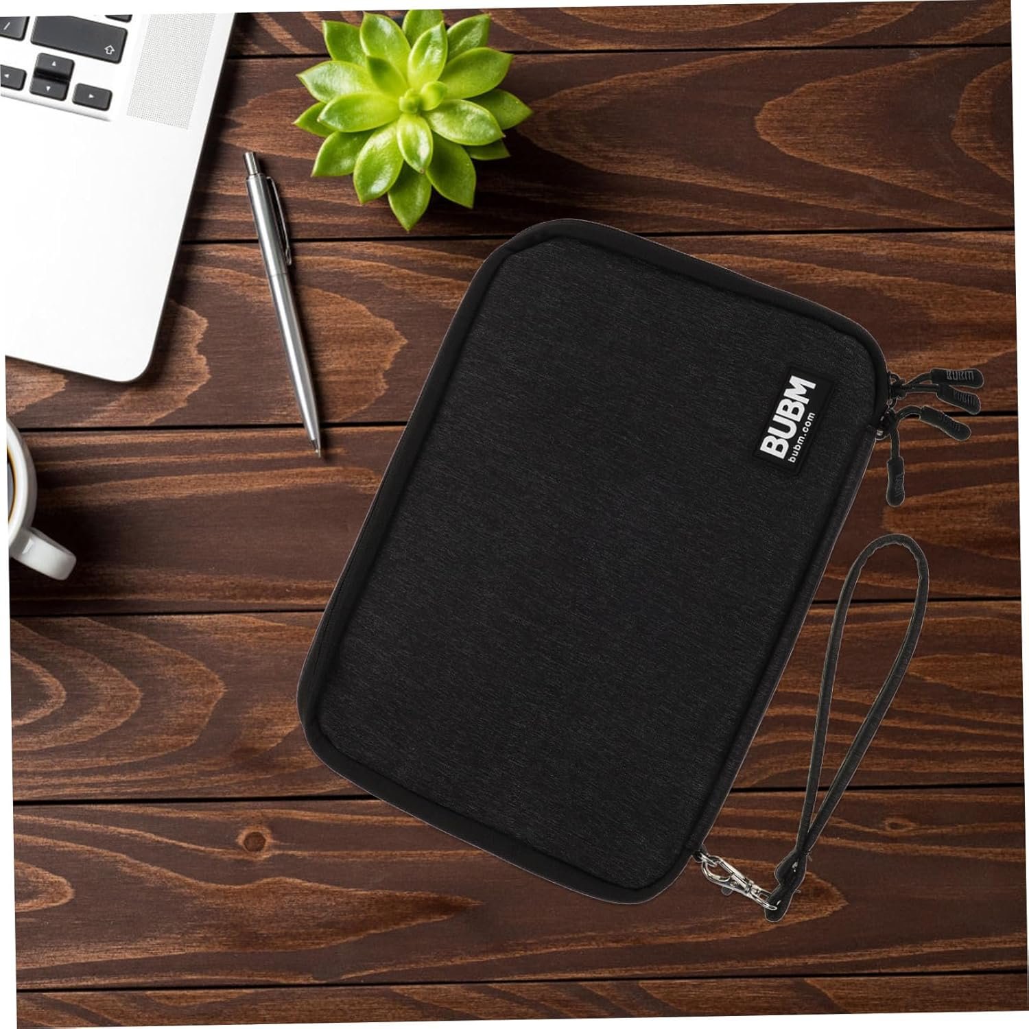 HOMSFOU Custodia Digitale Valigetta Porta Accessori Sacchetti Dell'organizzatore Borsa Per Accessori Elettronici Custodia Da Viaggio Organizer Per Elettronica Caso Di Cavo Poliestere Black - Image 6