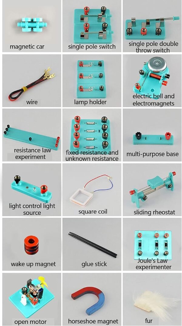LXX Laboratorio Esperimenti Bambini Apparecchiature Fisiche Professionali da Laboratorio Circuiti Elettrici Giocattoli per Bambini DIY Giocattoli - Image 8