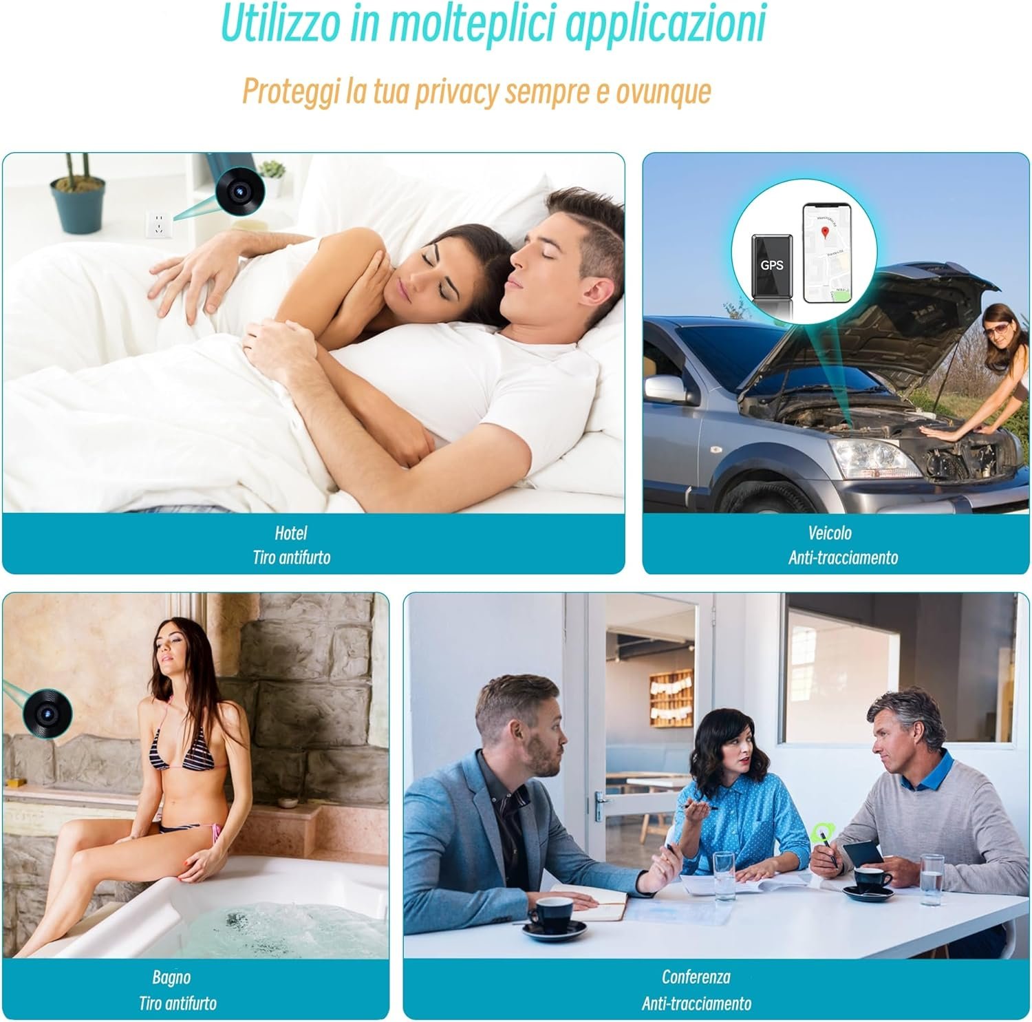 Rilevatore Microspie - Telecamere Nascoste Rilevatore, Anti-spia, Rilevatore GPS di Dispositivi Nascosti, Rilevatore Di Cimici E Microspie RF Senza Fili, Rilevatore di per Hotel, Casa, Ufficio - Image 6