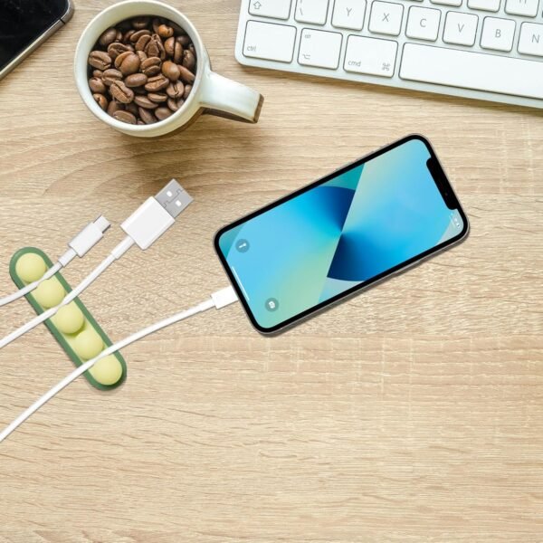 3PCS Organizer Scrivania Organizer Cavi Cable Management Cavo Alimentazione Pc Porta Raccogli Cavi Fermacavi Adesivi Muro Gadget Tecnologici Portacavi Porta Cavi Organizer Accessori Casa - Image 6