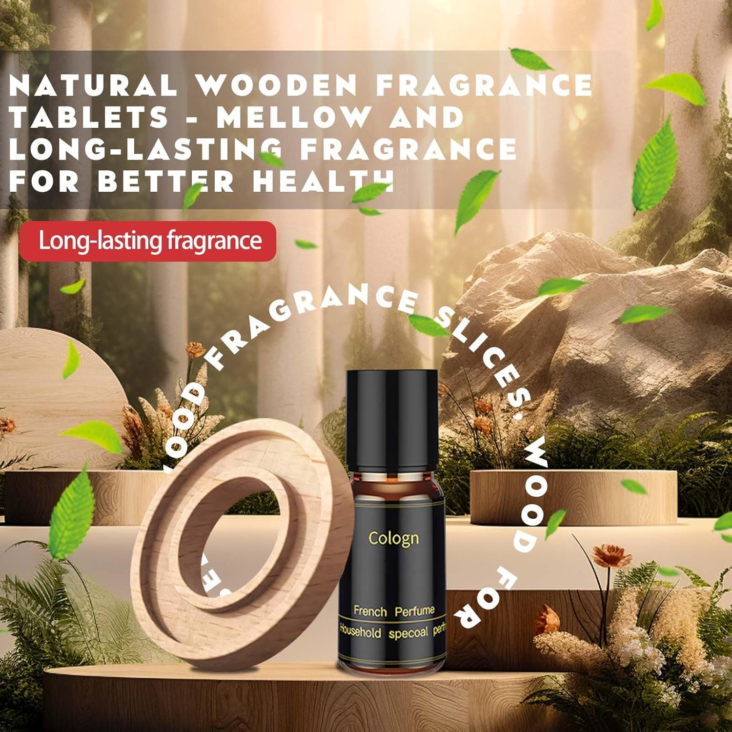 Deodorante Auto Solare, Diffusore Auto Profumo, Profumo Auto Nuova Diffusore di Oli Essenziali per Auto-Fragranza Forte e Duratura (A) - Image 4