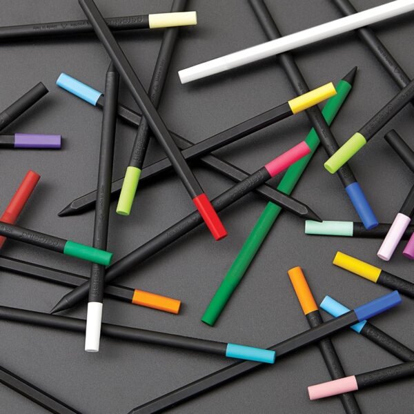Perpetua Matite HB Ergonomiche in Grafite Ricilata e Gomma Colorata, Idea Regalo Ecologico, Lapis hb Disegno Professionale, Artistico e per Scrivere, Matita Quasi Infinita, Gadget Utili Compleanno - Image 6