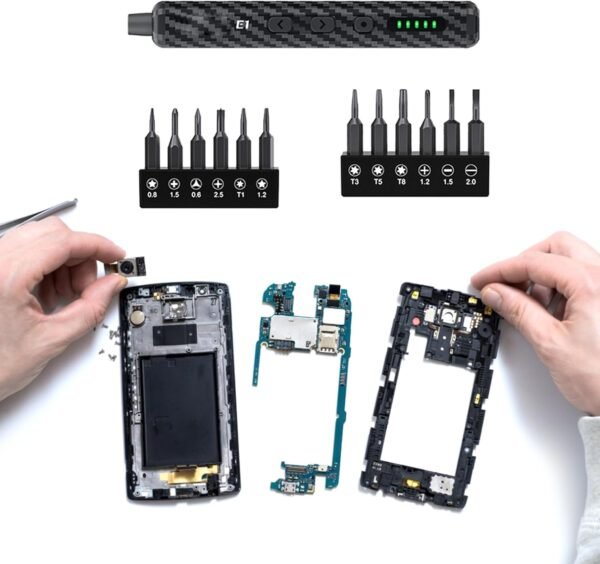 Cacciavite elettrico con manico adatto per la riparazione di dispositivi tecnologici Manutenzione gadget - Image 2