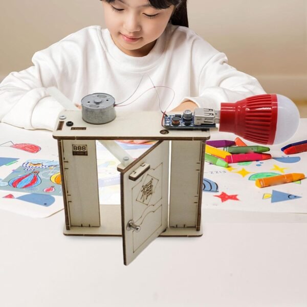 MagiDeal Giocattolo generatore con Apertura Porta Piccolo Modello di Dinamo Creativo Divertente Giocattolo di Scienza Fisica Gadget tecnologico per - Image 3