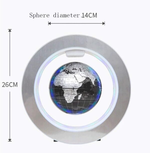 XBSXP Globo levitante, mappamondo Galleggiante con luci a LED Levitazione del Campo Magnetico Mappa del Mondo Globo gravità Regalo di Natale educativo Decorazione da scrivania per Ufficio - Image 6