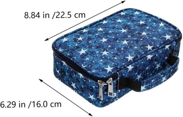 Operitacx 1 Pc Astuccio Con Cerniera Pochette Trucchi Ufficio Lega Maneggiare Spazzola - Image 5