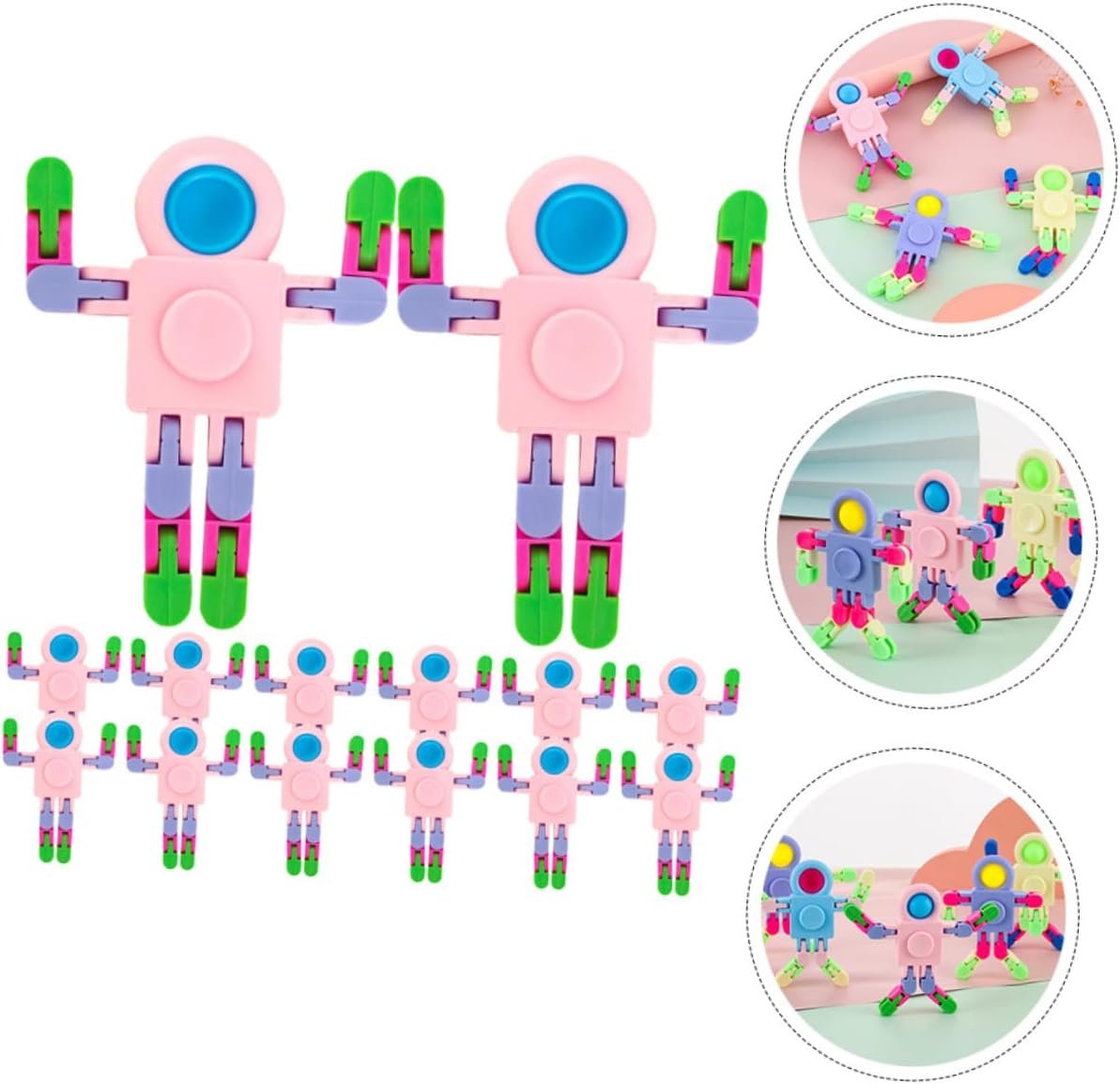 ifundom 12 Pezzi a Punta Di Dita Giocattolo Punta Delle Dita Giocattolo Giroscopio Punta Delle Dita Fantastici Gadget Per Adolescenti Giocattoli Da Scrivania Per Bambini Plastica - Image 5