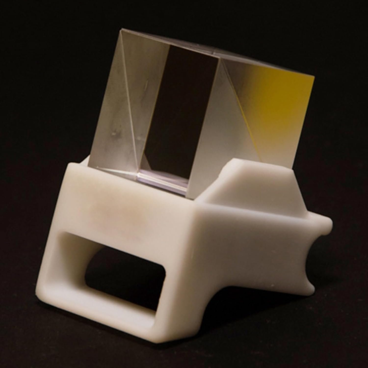 FUBESK Mini orologio con proiezione olografica 3D in tempo reale, cornice digitale per foto e lettore GIF, gadget tecnologico moderno per decorazione da scrivania (1065 cm, 2 colori) (bianco) - Image 3