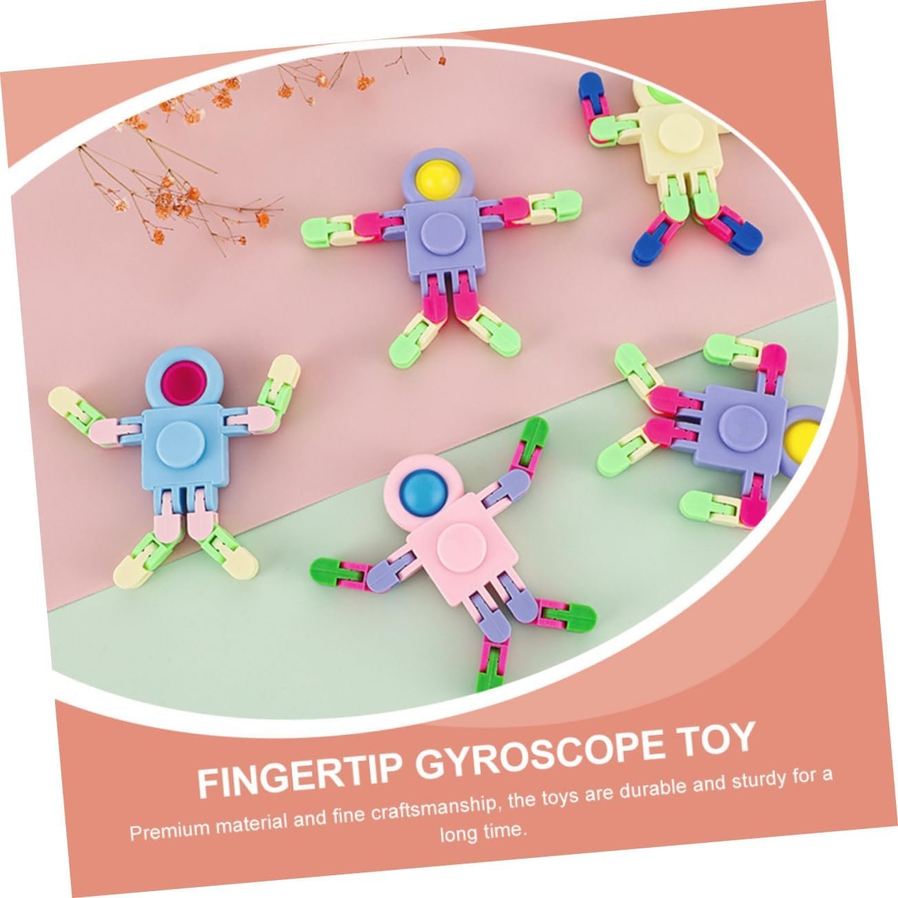 ifundom 12 Pezzi a Punta Di Dita Giocattolo Punta Delle Dita Giocattolo Giroscopio Punta Delle Dita Fantastici Gadget Per Adolescenti Giocattoli Da Scrivania Per Bambini Plastica - Image 7