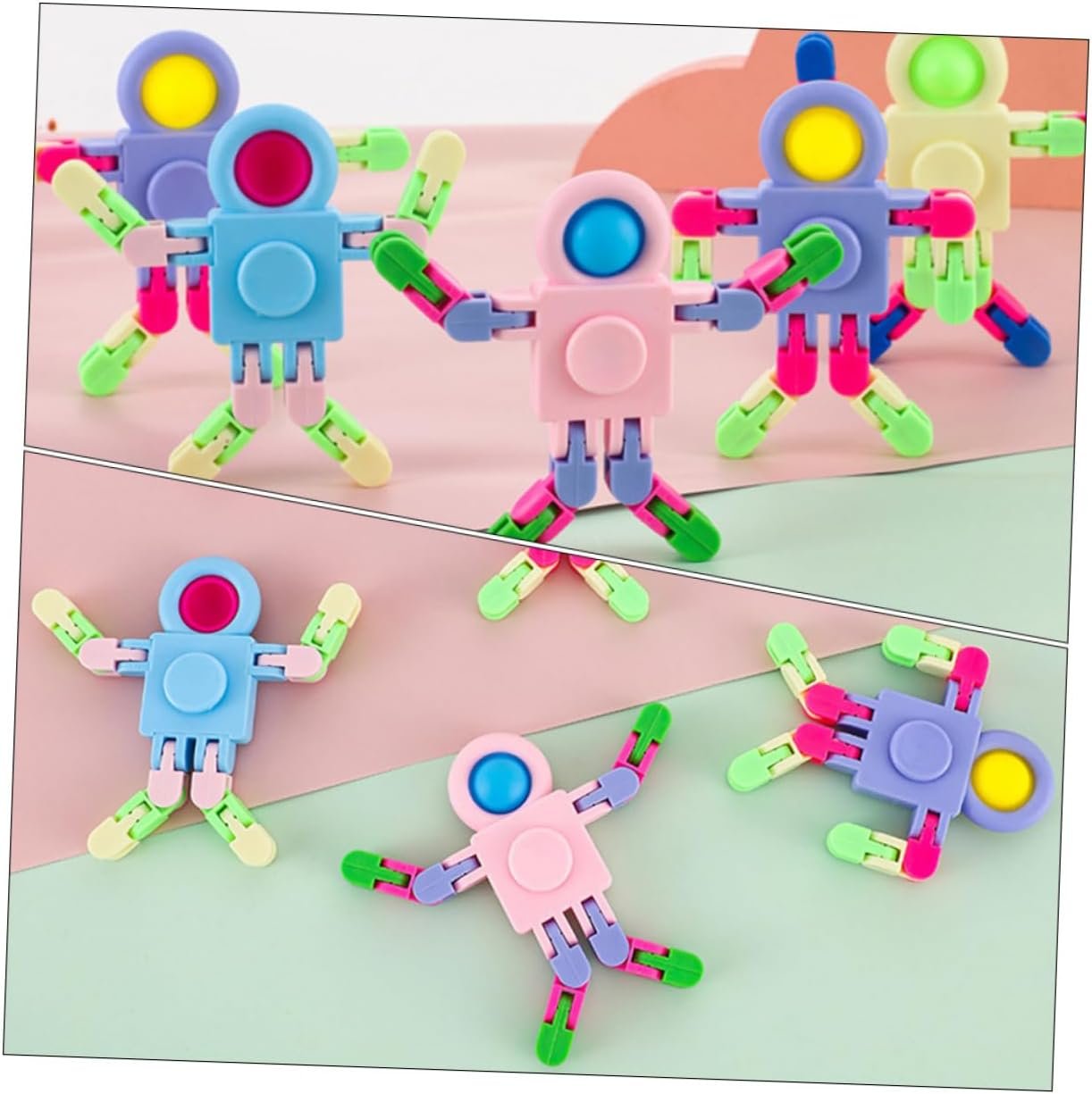 ifundom 12 Pezzi a Punta Di Dita Giocattolo Punta Delle Dita Giocattolo Giroscopio Punta Delle Dita Fantastici Gadget Per Adolescenti Giocattoli Da Scrivania Per Bambini Plastica - Image 9