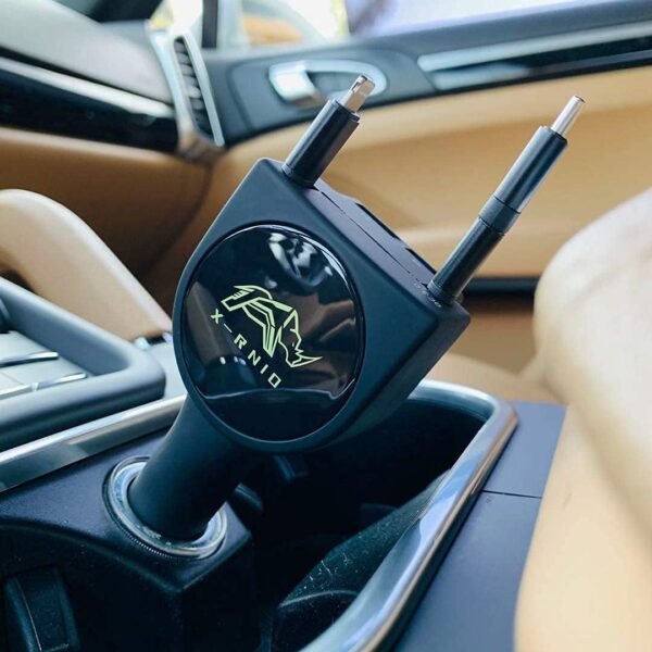 Caricabatteria da auto retrattile, ricarica rapida 3.1 A 47 W, compatibile con iPhone e telefoni cellulari Android, accessori per auto interni - Image 6