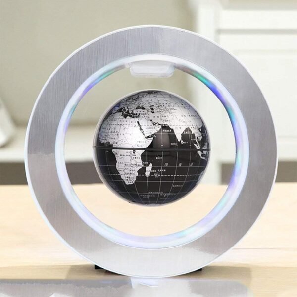 XBSXP Globo levitante, mappamondo Galleggiante con luci a LED Levitazione del Campo Magnetico Mappa del Mondo Globo gravità Regalo di Natale educativo Decorazione da scrivania per Ufficio