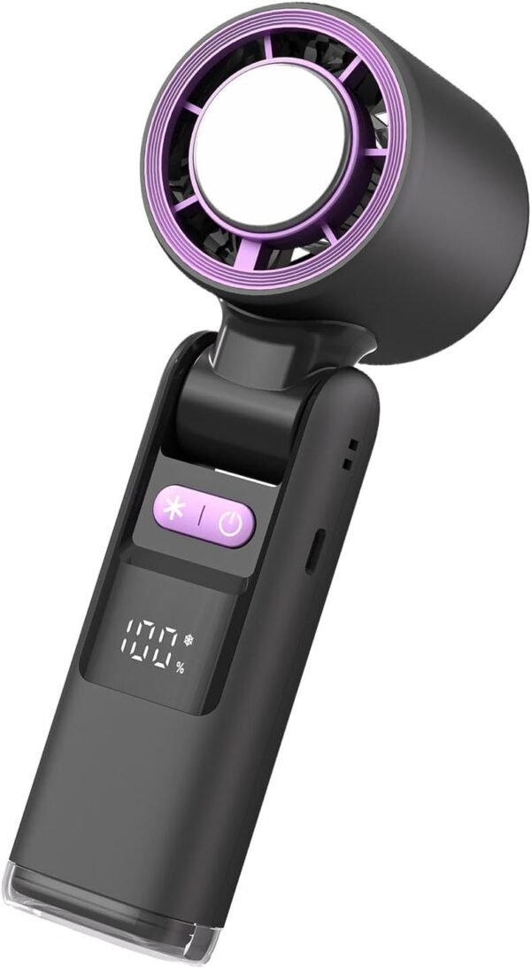 Tuxxjzm Ventola di raffreddamento personale, ventola di raffreddamento ad alta velocità - Ventilatore da tavolo a batteria Ventilatori personali,Ventilatore tascabile portatile e silenzioso per