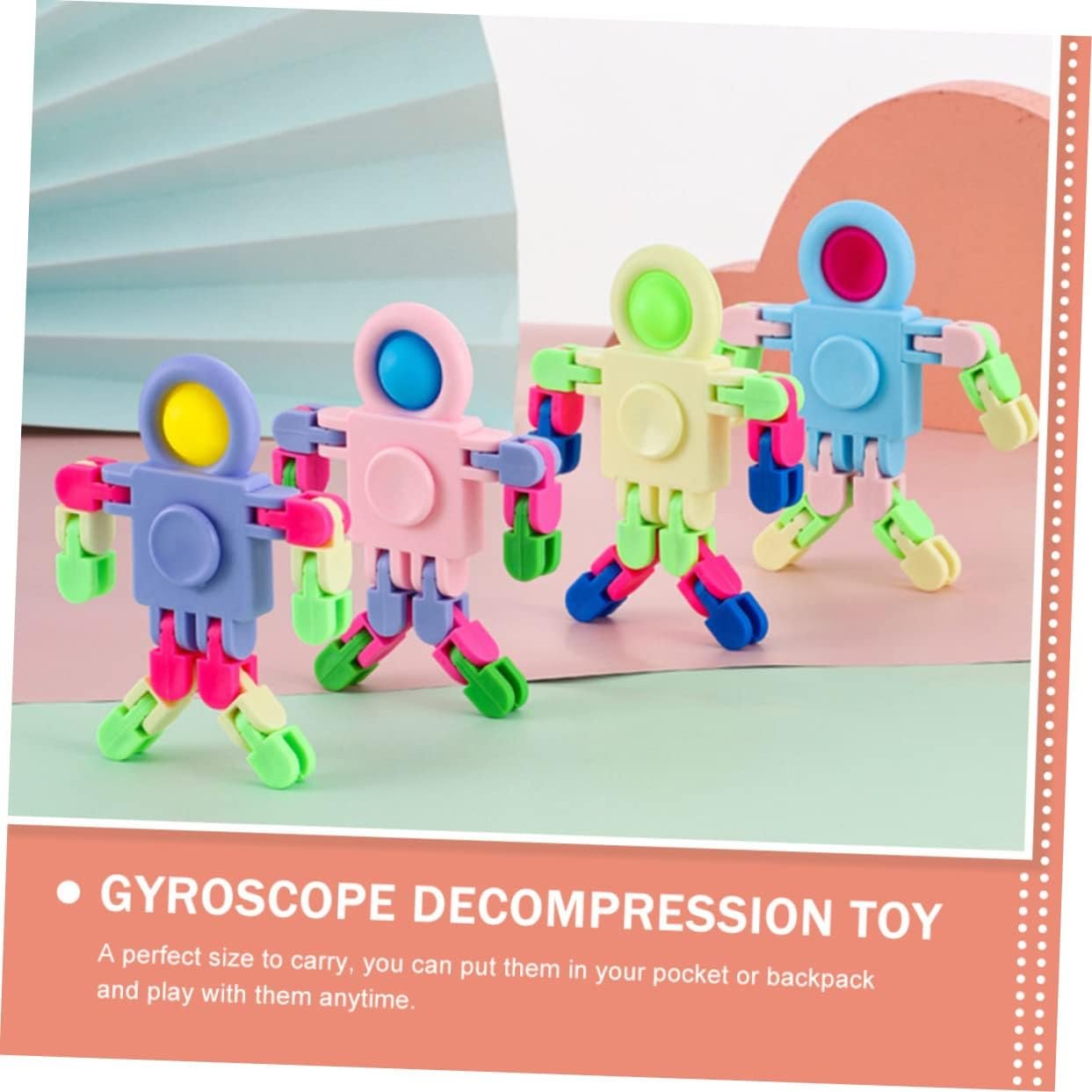 ifundom 12 Pezzi a Punta Di Dita Giocattolo Punta Delle Dita Giocattolo Giroscopio Punta Delle Dita Fantastici Gadget Per Adolescenti Giocattoli Da Scrivania Per Bambini Plastica - Image 3