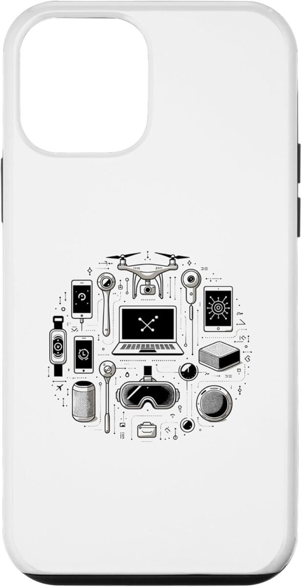 Custodia per iPhone 12 mini Gadget Gli strumenti del gadget tecnologico della tecnologia dell'era moderna