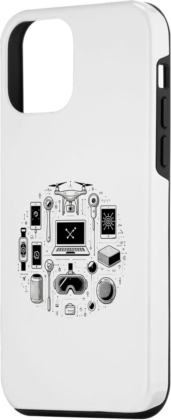 Custodia per iPhone 12 mini Gadget Gli strumenti del gadget tecnologico della tecnologia dell'era moderna - Image 2