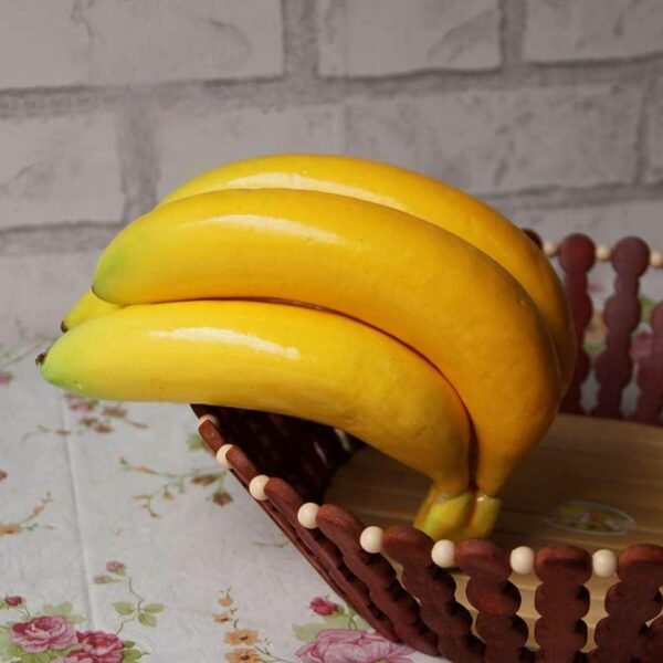 AKTOUR Lumini A Batteria a grappolo di banane realistiche Frutta Banane Modello Fotografia Puntelli Decorazione per feste in cucina Gadget Ufficio Tecnologici (Yellow, 22X22CM) - Image 2