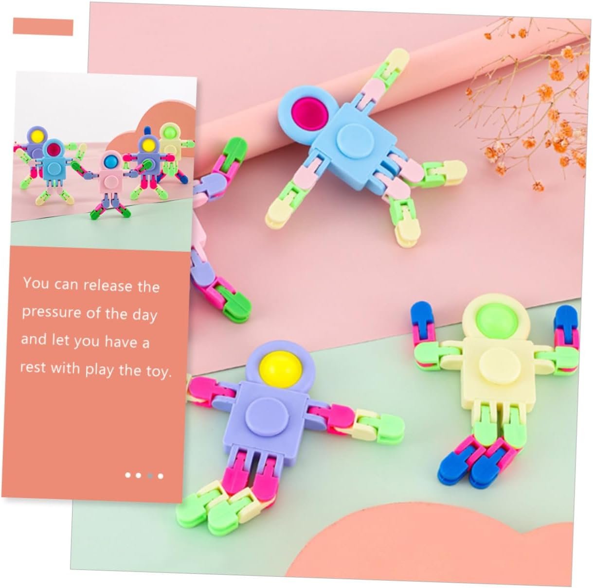 ifundom 12 Pezzi a Punta Di Dita Giocattolo Punta Delle Dita Giocattolo Giroscopio Punta Delle Dita Fantastici Gadget Per Adolescenti Giocattoli Da Scrivania Per Bambini Plastica - Image 8