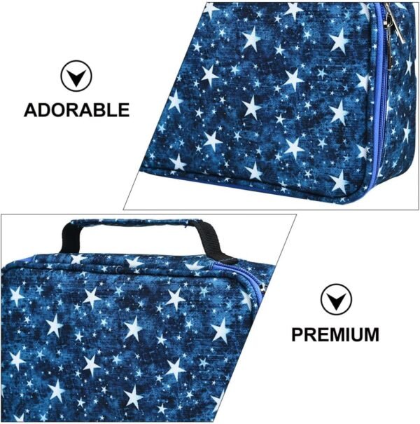 Operitacx 1 Pc Astuccio Con Cerniera Pochette Trucchi Ufficio Lega Maneggiare Spazzola - Image 4