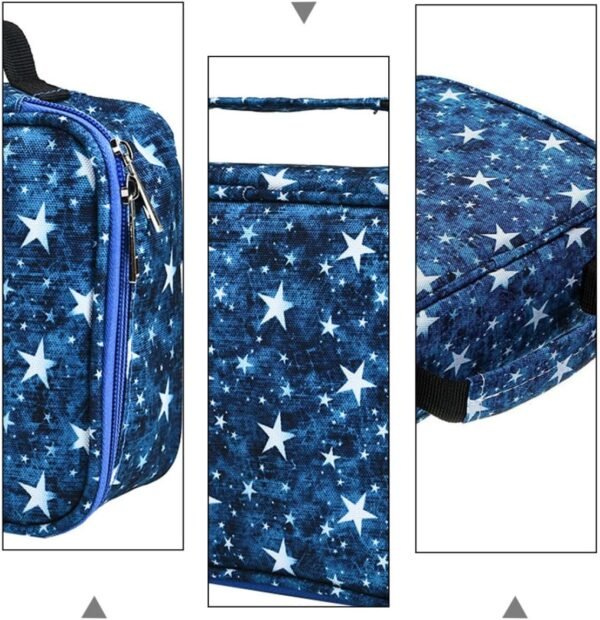 Operitacx 1 Pc Astuccio Con Cerniera Pochette Trucchi Ufficio Lega Maneggiare Spazzola - Image 2