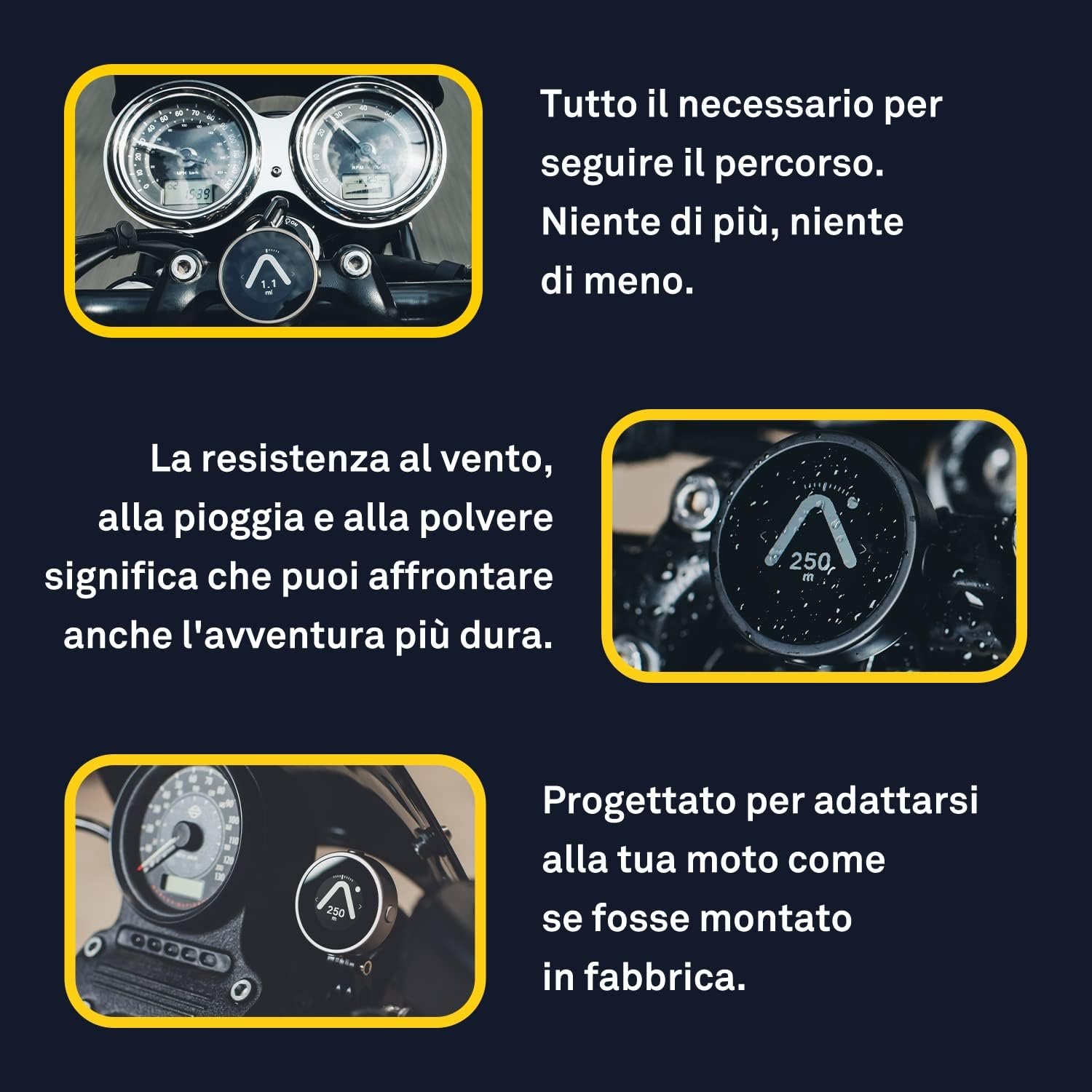 Beeline Moto GPS Computer - Argento | Pianificazione del percorso in tutto il mondo | Resistente alle intemperie | Ricarica USB | Navigatore satellitare per moto e scooter con cinghia di montaggio - Image 5