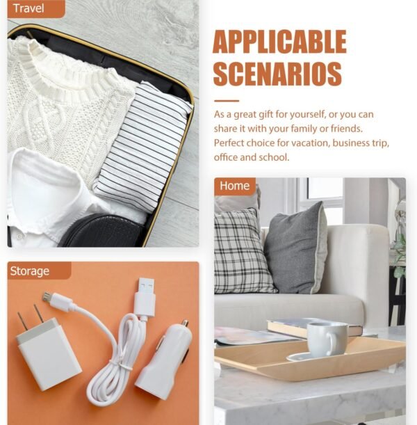 Uonlytech Kit Accessori 3c Portare Organizzatore Di Tecnologia Di Viaggio Duffle Cavo Borsa Organizer Elettronica Organizzatore Di Cavi Organizzatore Di Vestiti Gadget Custode Poliestere - Image 9