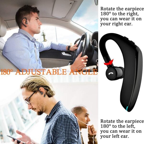 Auricolare Bluetooth V5.0, Fino a 18-22 Ore di Autonomia, Cuffie Bluetooth Handsfree, con Tecnologia Avanzata di Cancellazione del Rumore, adatto per Business/Ufficio/Guida - Image 5