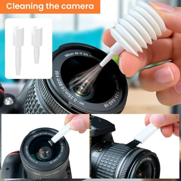 20 in 1 Kit Pulizia per Airpods Penna Pulisci Auricolari - Soft Keyboard Cleaner Brush Multifunzione Polvere Spazzola Estrattore per Tastiera Pulizia, Bianco Avorio - Image 6