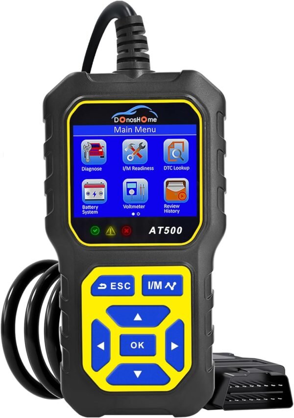 Strumento diagnostico Donoshome Scanner OBD2 per lo strumento diagnostico di trasmissione del motore con test attivo, ripristino dello svuotamento