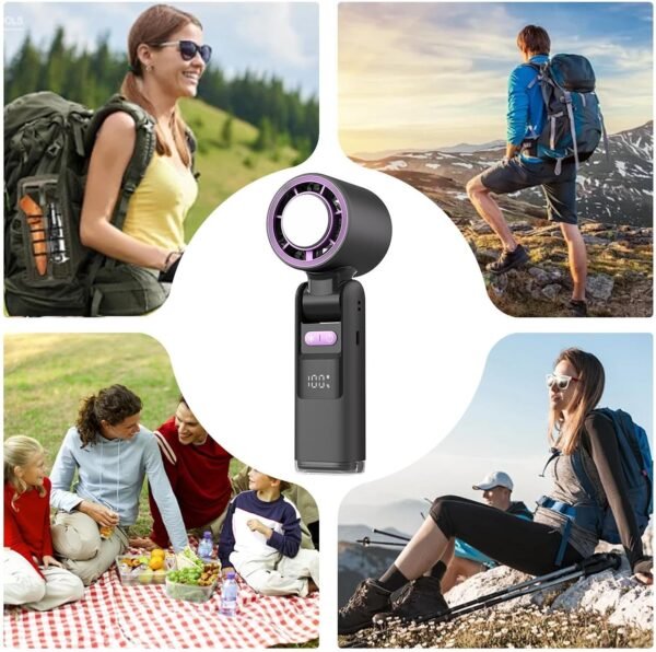 Ventilatore portatile portatile, ventola di raffreddamento personale,Ventilatore da tavolo a batteria Ventilatori personali - Ventilatore tascabile silenzioso portatile per il compleanno dei bambini d - Image 4