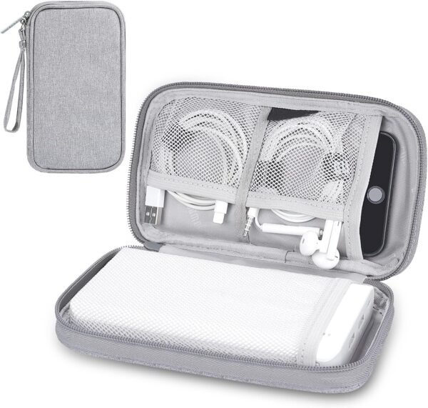 MHYMX Organizer da viaggio per elettronica, organizer per cavi da viaggio, piccola borsa tecnologica, organizer universale per caricabatterie, gadget da viaggio, custodia per cavi, power bank e