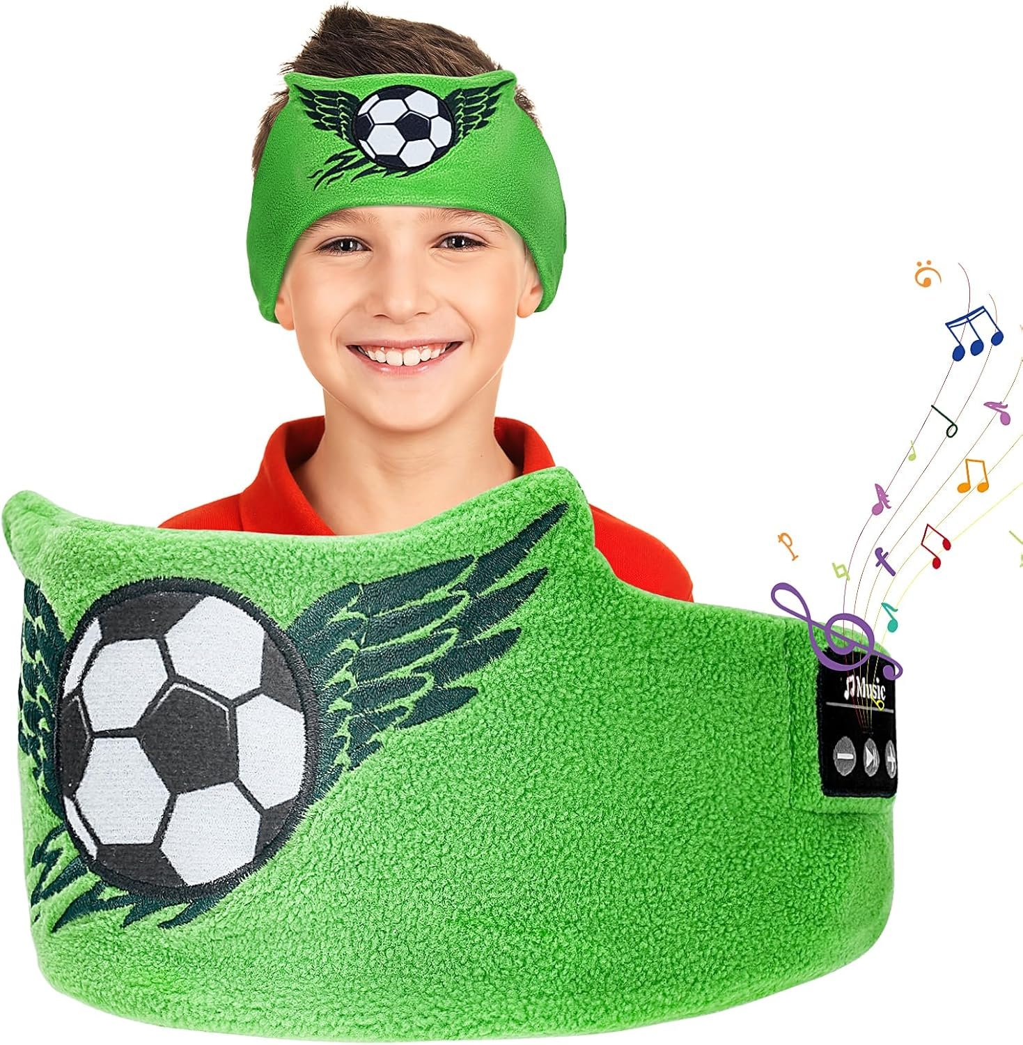 Maschera per Dormire Bluetooth, CestMall Maschera per Gli Occhi del Sonno con Cuffie Microfono Musicale Addormentata Bluetooth Maschera Regalo di Compleanno per Bambini Ragazzo Ragazza (Green)
