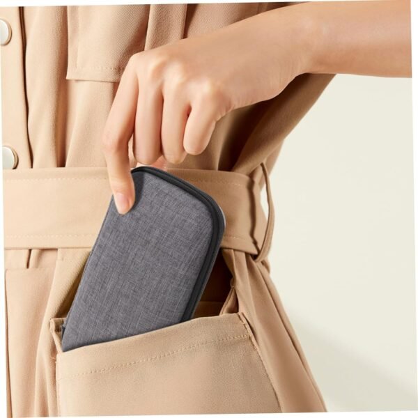 HOMSFOU Custodia Per Microfono Usb Elettronico Accessori Elettronica Cavo Attrezzo Organizzatore Tecnologico Filtro Gadget Borsa Tecnologia Banca Pop Veloce In Piedi Cablato Grey Eva - Image 7