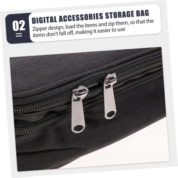 TINEASUR Borsa Organizzatore Elettronico Da Viaggio Impermeabile Contenitore Per Accessori Elettronici Supporto Per Cavi USB e Gadget Design a Tre Strati - Image 7